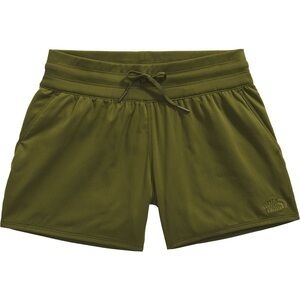 The North Face Women’s Aphrodite Motion Shorts in Olive Green, XL